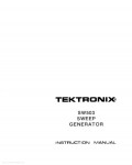 Сервисная инструкция Tektronix SW503 SWEEP-GENERATOR