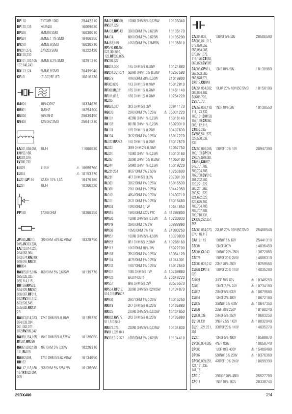 Сервисная инструкция Thomson 29DX400, ETC210