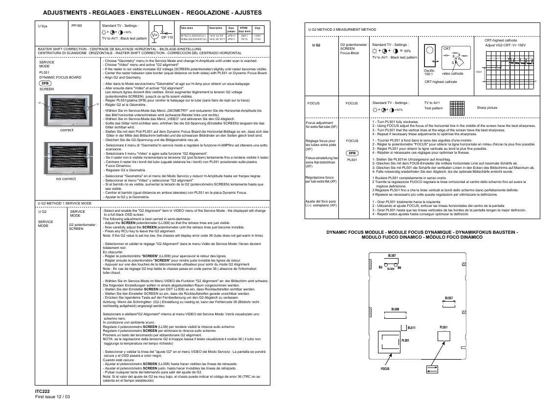 Сервисная инструкция Thomson 32WB642S, ITC222