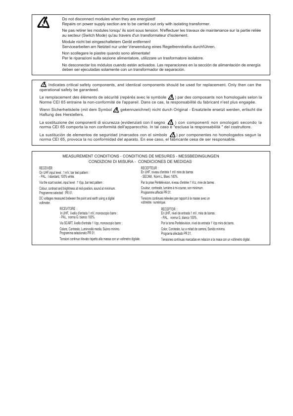 Сервисная инструкция Thomson CS84, CRKD2148