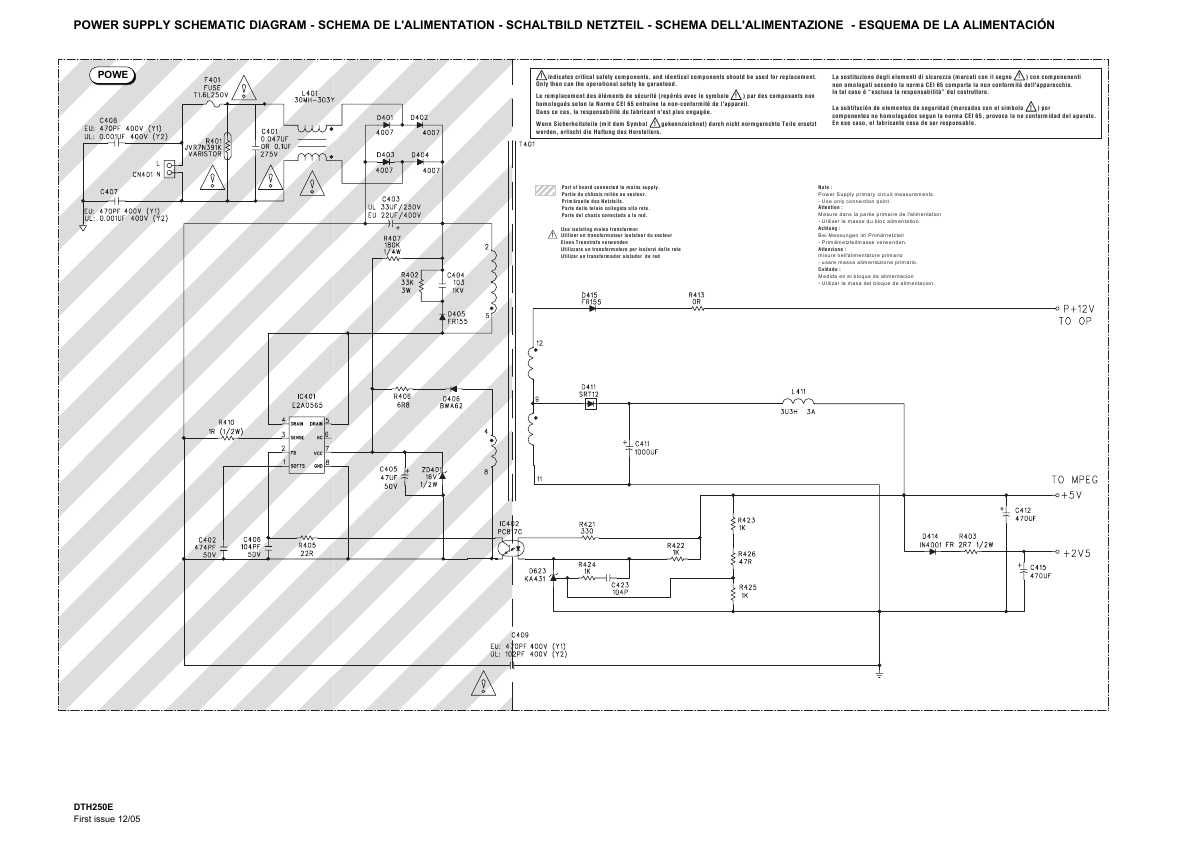 Сервисная инструкция Thomson DTH-250E, U