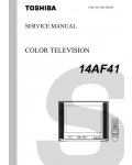 Сервисная инструкция Toshiba 14AF41