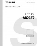 Сервисная инструкция Toshiba 15DL72