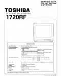 Сервисная инструкция Toshiba 1720RF