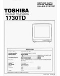 Сервисная инструкция Toshiba 1730TD