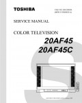 Сервисная инструкция Toshiba 20AF45