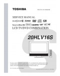 Сервисная инструкция Toshiba 20HLV16S
