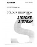 Сервисная инструкция Toshiba 21D7DXE, 21D7SXH