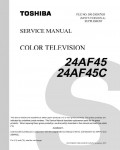 Сервисная инструкция Toshiba 24AF45