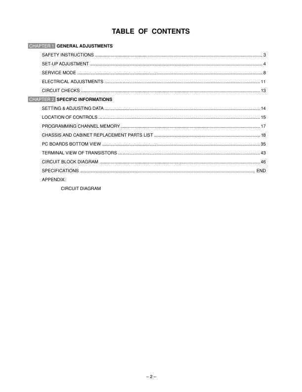 Сервисная инструкция Toshiba 34DX82, 34HD82