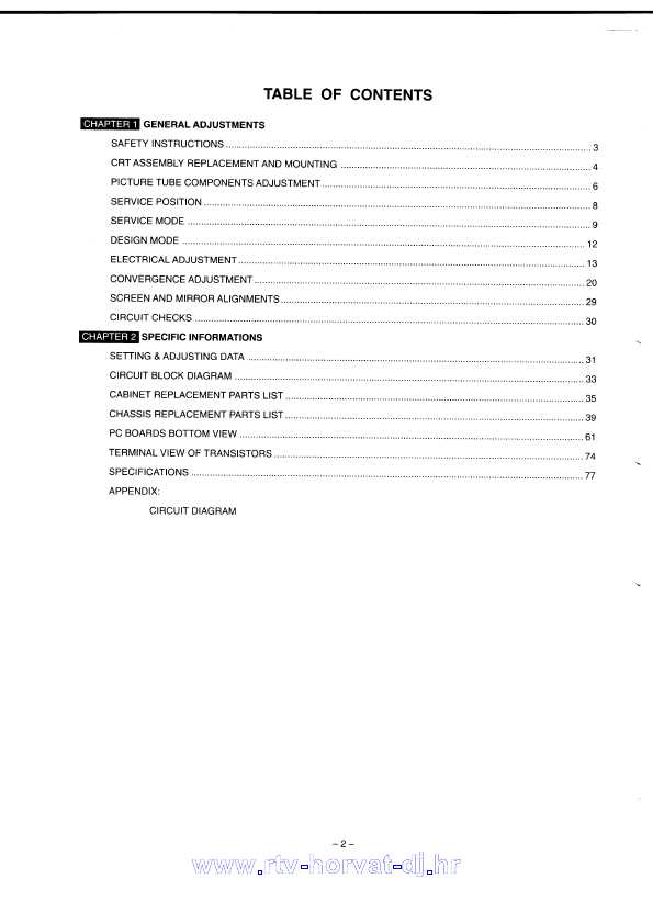 Сервисная инструкция Toshiba 40PW8DB, 40PW8DG