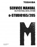 Сервисная инструкция Toshiba E-STUDIO-165, 205 SERVICE MANUAL