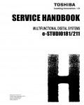 Сервисная инструкция Toshiba E-studio 181, 211, DP-1810, DP-2110 Service Handbook