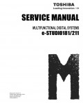 Сервисная инструкция Toshiba E-studio 181, 211, DP-1810, DP-2110 Service Manual