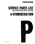 Сервисная инструкция Toshiba E-studio 230, 280 PARTS MANUAL