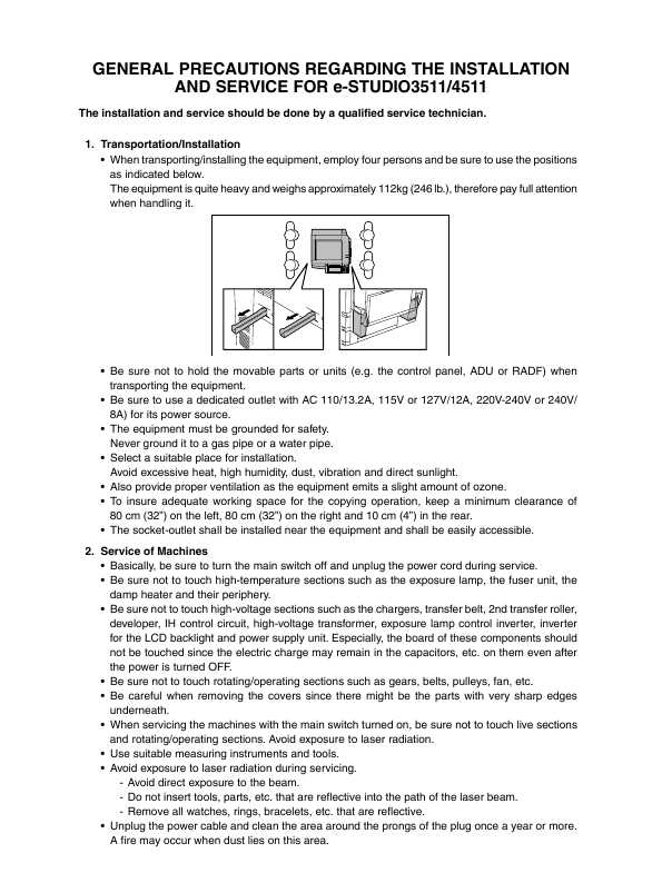Сервисная инструкция Toshiba E-studio 3511, 4511 Service Handbook
