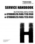 Сервисная инструкция Toshiba E-studio 523, 603, 723, 853 Service Handbook