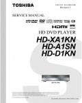 Сервисная инструкция Toshiba HD-A1, HD-D1, HD-XA1
