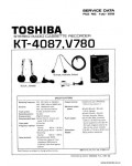 Сервисная инструкция TOSHIBA KT-4087 V780