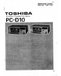 Сервисная инструкция Toshiba PC-D10