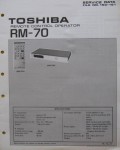 Сервисная инструкция TOSHIBA RM-70