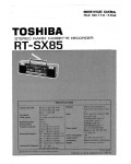 Сервисная инструкция Toshiba RT-SX85