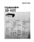 Сервисная инструкция Toshiba SB-420