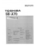 Сервисная инструкция Toshiba SB-A70