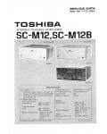 Сервисная инструкция Toshiba SC-M12