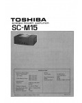 Сервисная инструкция Toshiba SC-M15