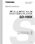Сервисная инструкция Toshiba SD-100X1