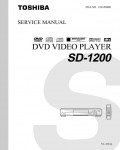 Сервисная инструкция Toshiba SD-1200