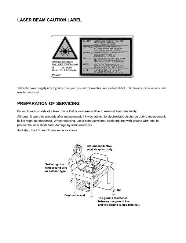 Сервисная инструкция Toshiba SD-1600