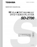 Сервисная инструкция Toshiba SD-2700