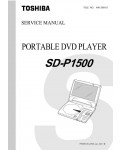 Сервисная инструкция Toshiba SD-P1500