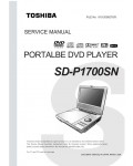 Сервисная инструкция Toshiba SD-P1700SN