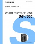 Сервисная инструкция Toshiba SG-1000