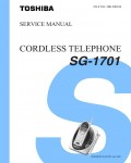 Сервисная инструкция Toshiba SG-1701