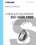 Сервисная инструкция Toshiba SG-1800