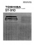 Сервисная инструкция Toshiba ST-910