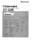 Сервисная инструкция Toshiba ST-S45