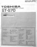 Сервисная инструкция TOSHIBA ST-S70