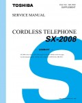 Сервисная инструкция Toshiba SX-2008