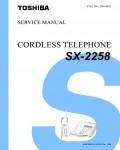 Сервисная инструкция Toshiba SX-2258