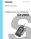 Сервисная инструкция Toshiba SX-2800