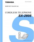Сервисная инструкция Toshiba SX-2808