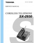 Сервисная инструкция Toshiba SX-2930