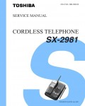 Сервисная инструкция Toshiba SX-2981