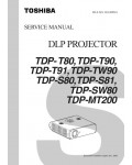Сервисная инструкция Toshiba TDP-S80, TDP-S81, TDP-SW80