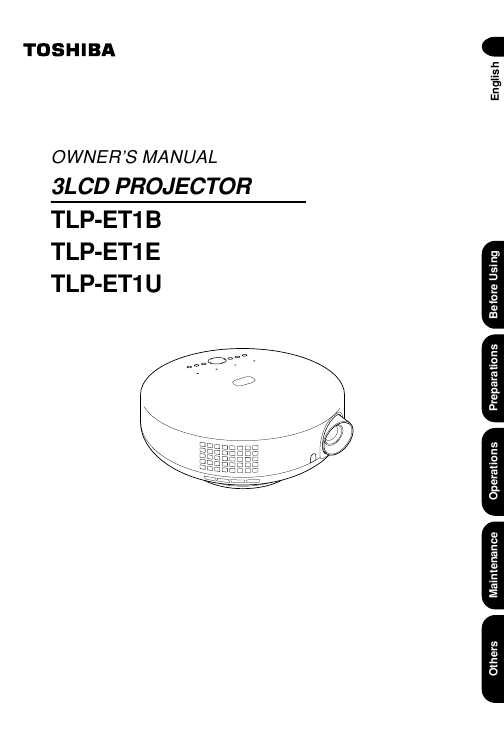Сервисная инструкция Toshiba TLP-ET1